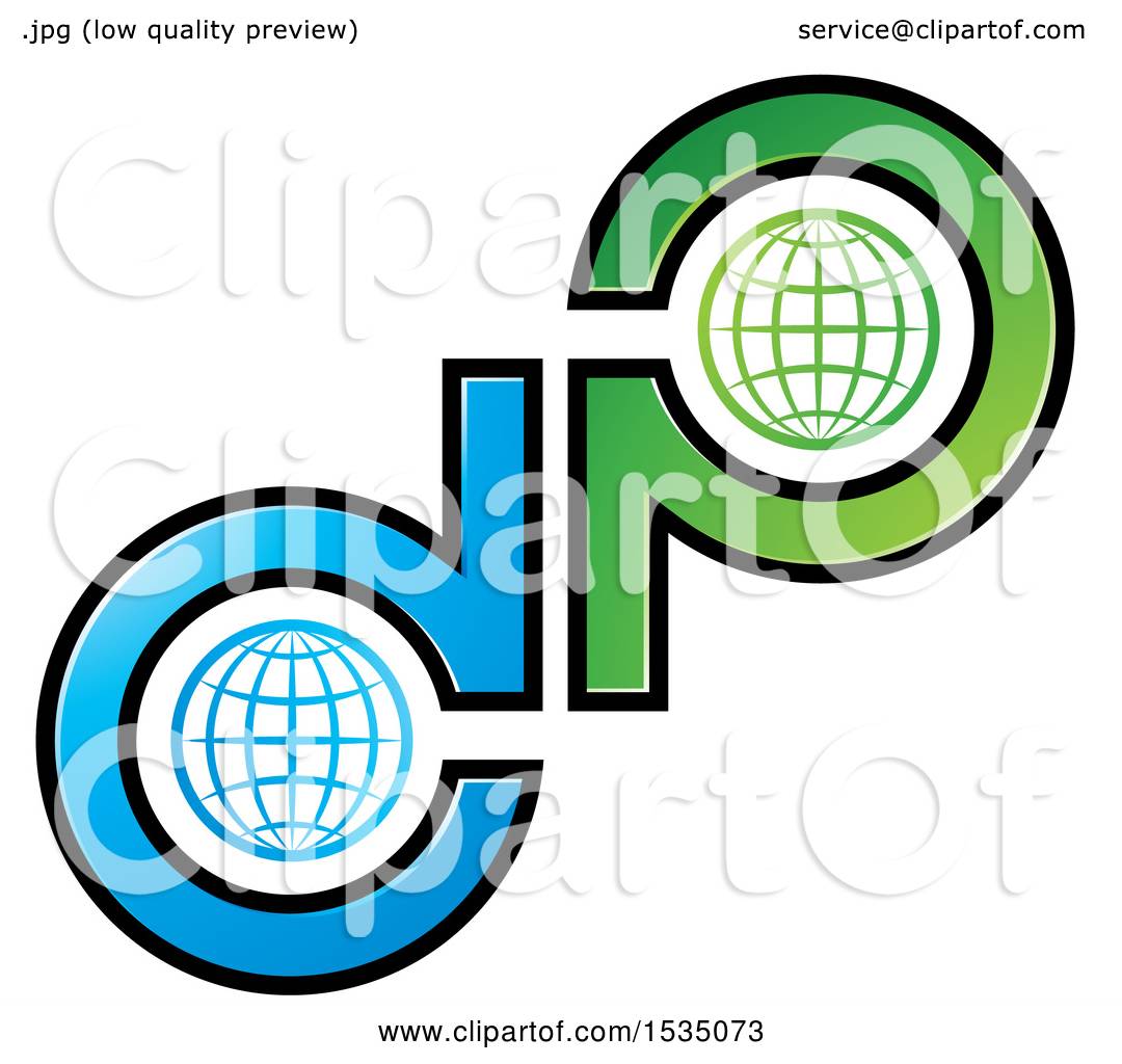 1080x1024 Clipart Of A Letter D And P Globe Design