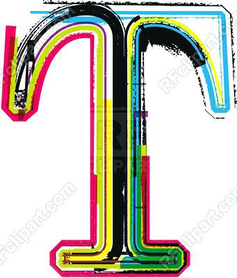 341x400 Letter T Clip Art Letter T Colorful Grunge Font Download Royalty