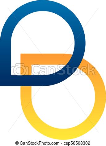 343x470 Letter D Template Vector Clipart