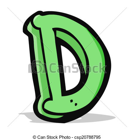 449x470 Cartoon Letter D Eps Vectors