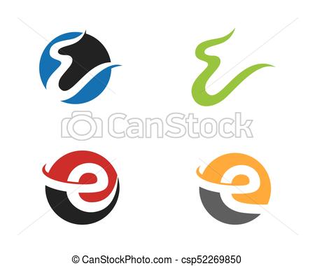 450x380 E Letter Logo Business Template Vector Icon Clipart Vector