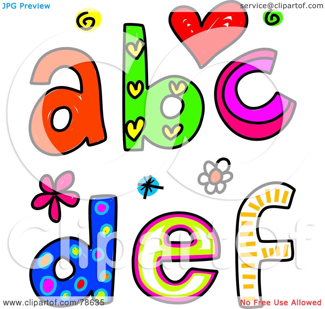 1080x1024 Royalty Free (Rf) Clipart Illustration Of Colorful Letters A, B, C