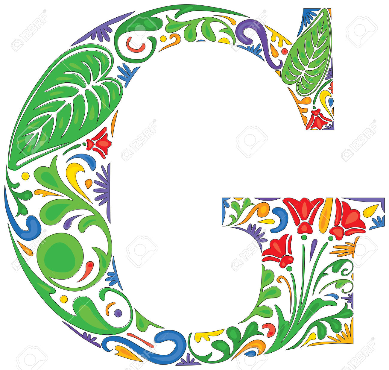 1300x1236 Colorful Letter G Clipart Collection