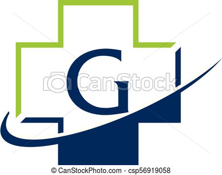 450x354 Cross Healthcare Letter G Clipart Vector