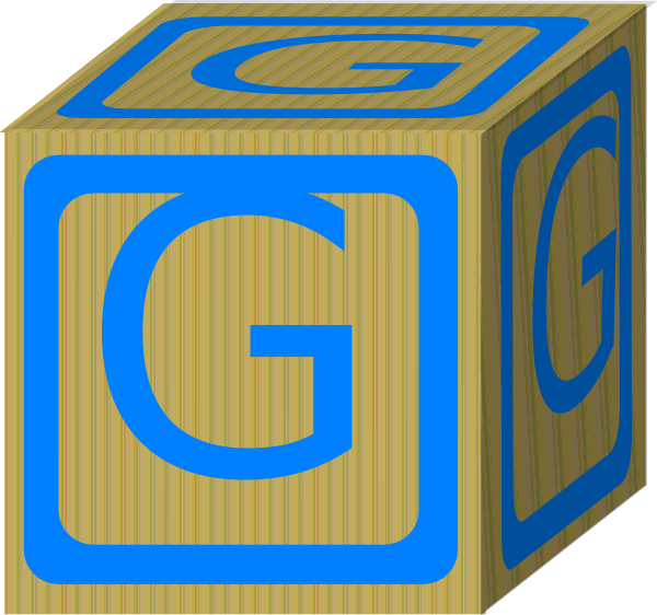 600x562 Letter Alphabet Block G Clip Art
