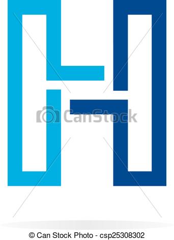 342x470 Logo H Letter For Company Vector Design Template. Vector Vector