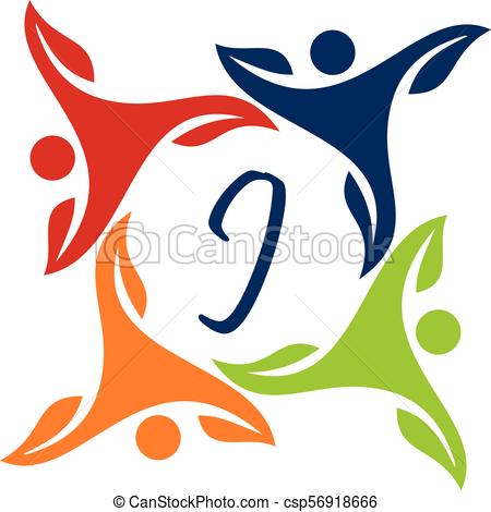450x470 Leaf People Health Together Letter J Clip Art Vector