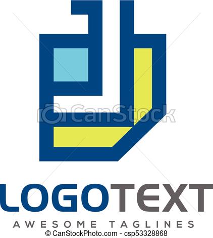 422x470 Letter J Paper Logo Design Vector Illustration Template,j Clip