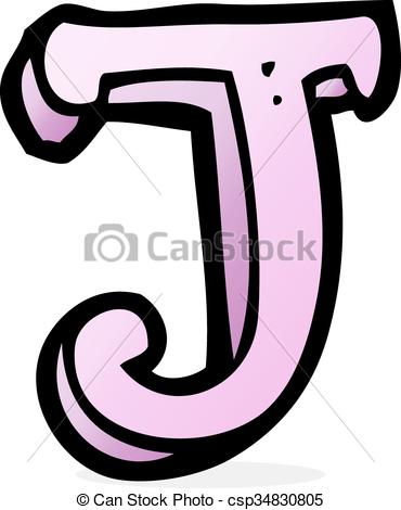 370x470 Cartoon Letter J Vector Clipart