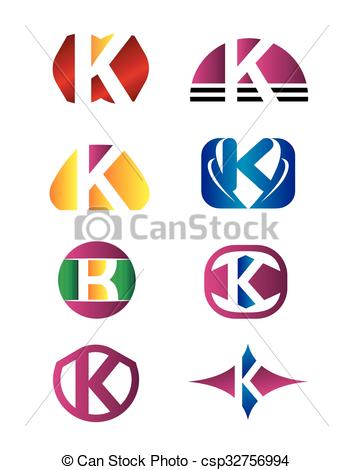 353x470 Set Of Letter K Logo Eps Vectors