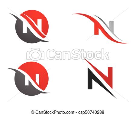 450x380 N Letter Logo Template Vector Icon Vector