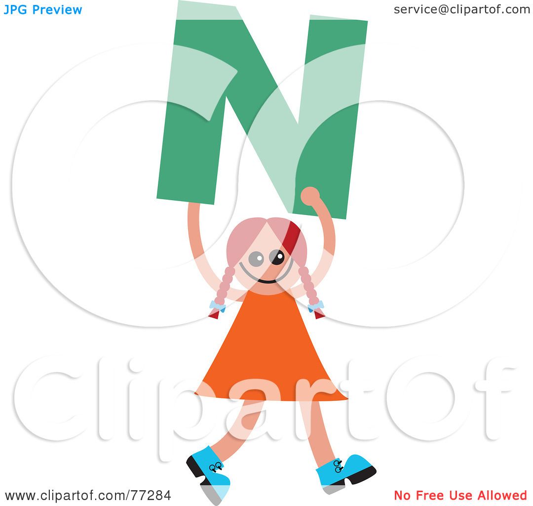 1080x1024 Royalty Free (Rf) Clipart Illustration Of An Alphabet Kid Holding