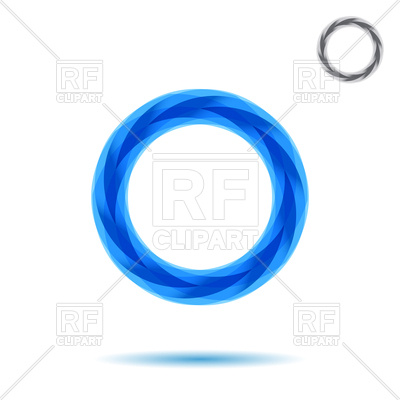 400x400 Blue O Letter Logo Royalty Free Vector Clip Art Image