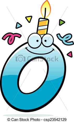 284x470 Cartoon Letter O Birthday. A Cartoon Illustration Of A Vector