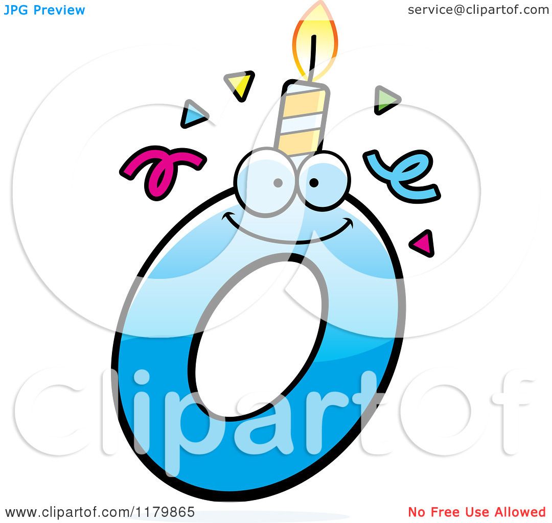 1080x1024 Cartoon Of A Blue Letter O Birthday Candle Mascot