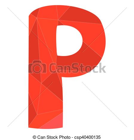 449x470 P Red Alphabet Vector Letter. P Red Alphabet Wrapping Vectors