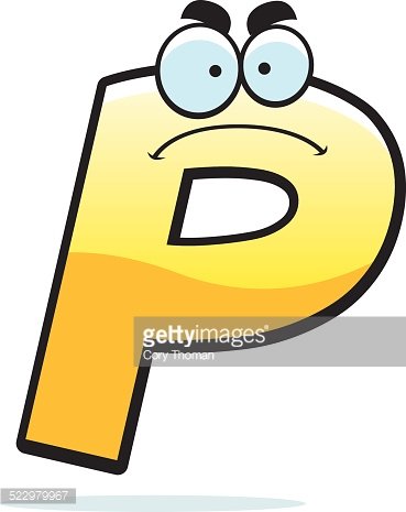 369x465 Angry Cartoon Letter P Premium Clipart