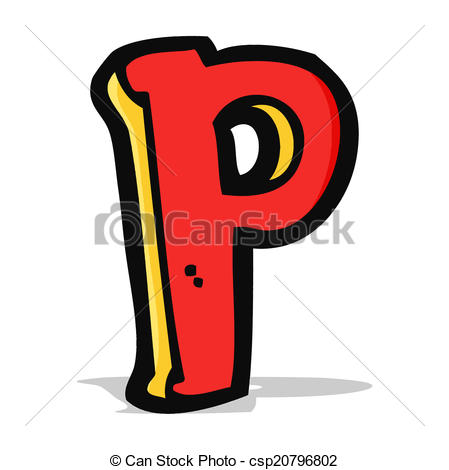 449x470 Cartoon Letter P Vector Clipart