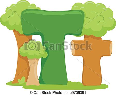 450x369 Illustration Featuring The Letter T.