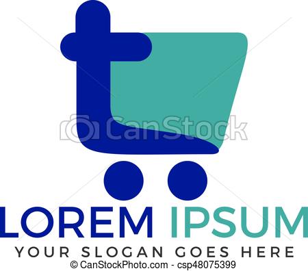 450x396 Letter T Shopping Logo Design. Abstract Colorful Shopping Eps