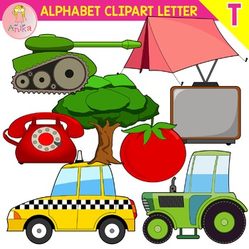 350x350 Alphabet Clip Art Letter T Set By Anika Teachers Pay Teachers