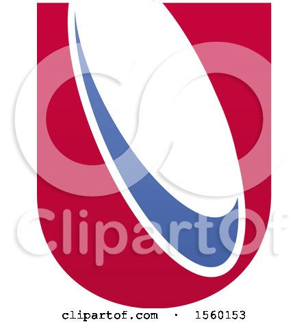 450x470 Clipart Of An Abstract Letter U Logo Design