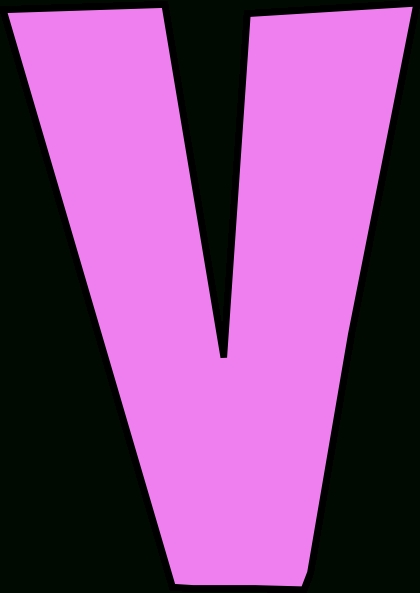 420x593 Letter V Clipart