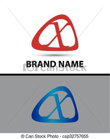 371x470 Symbol Of Letter X In Circle. Template Logo Design Clipart Vector