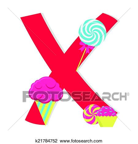 450x470 Clipart X Clipart Of Letter X From Candy Alphabet K21784752 Search