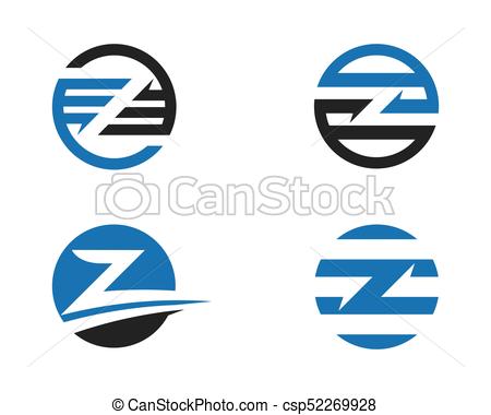 450x380 Z Letter Logo Business Template Vector Icon Vector Illustration