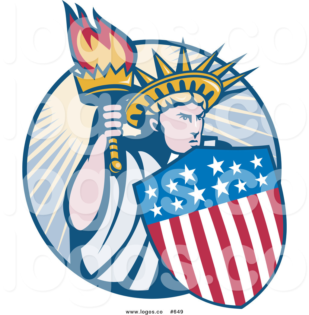 1024x1044 Royalty Free Vector Logo Of A Statue Of Liberty By Patrimonio