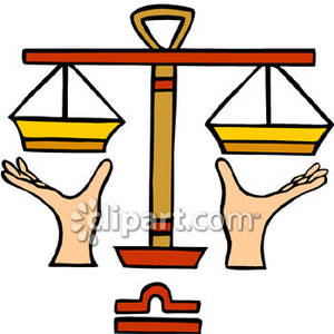 300x300 Red Libra Symbol With Scales