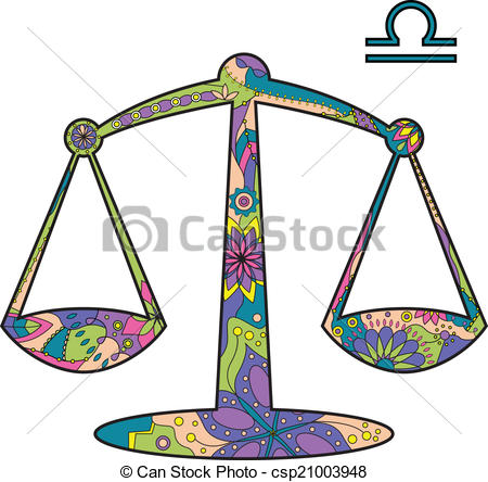 450x444 Vector Illustration Of Libra Zodiac Sign Eps Vector