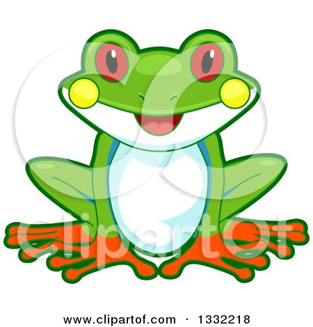 450x470 Clipart Of A Life Cycle Of A Frog With Eggs, Tadpoles And An Adult