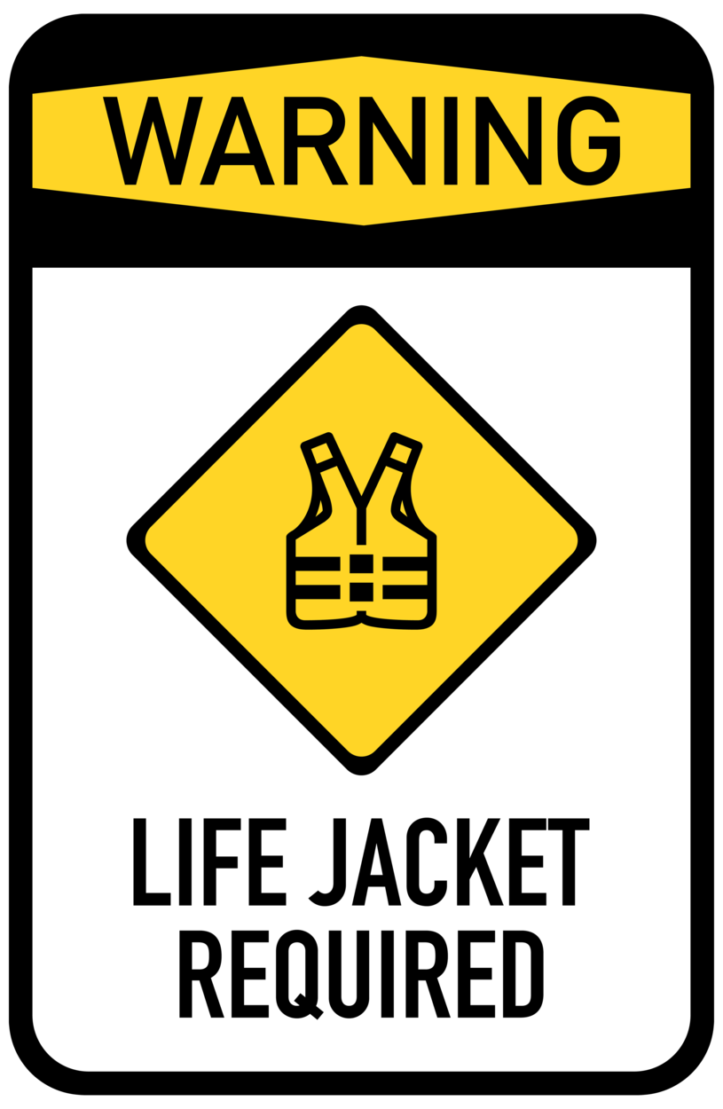 815x1250 Life Jacket Required Sign Png Clip Art