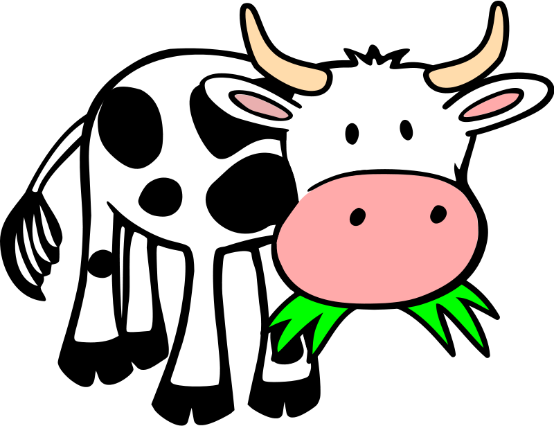 800x615 Clip Art Cartoon Black Bull Clipart