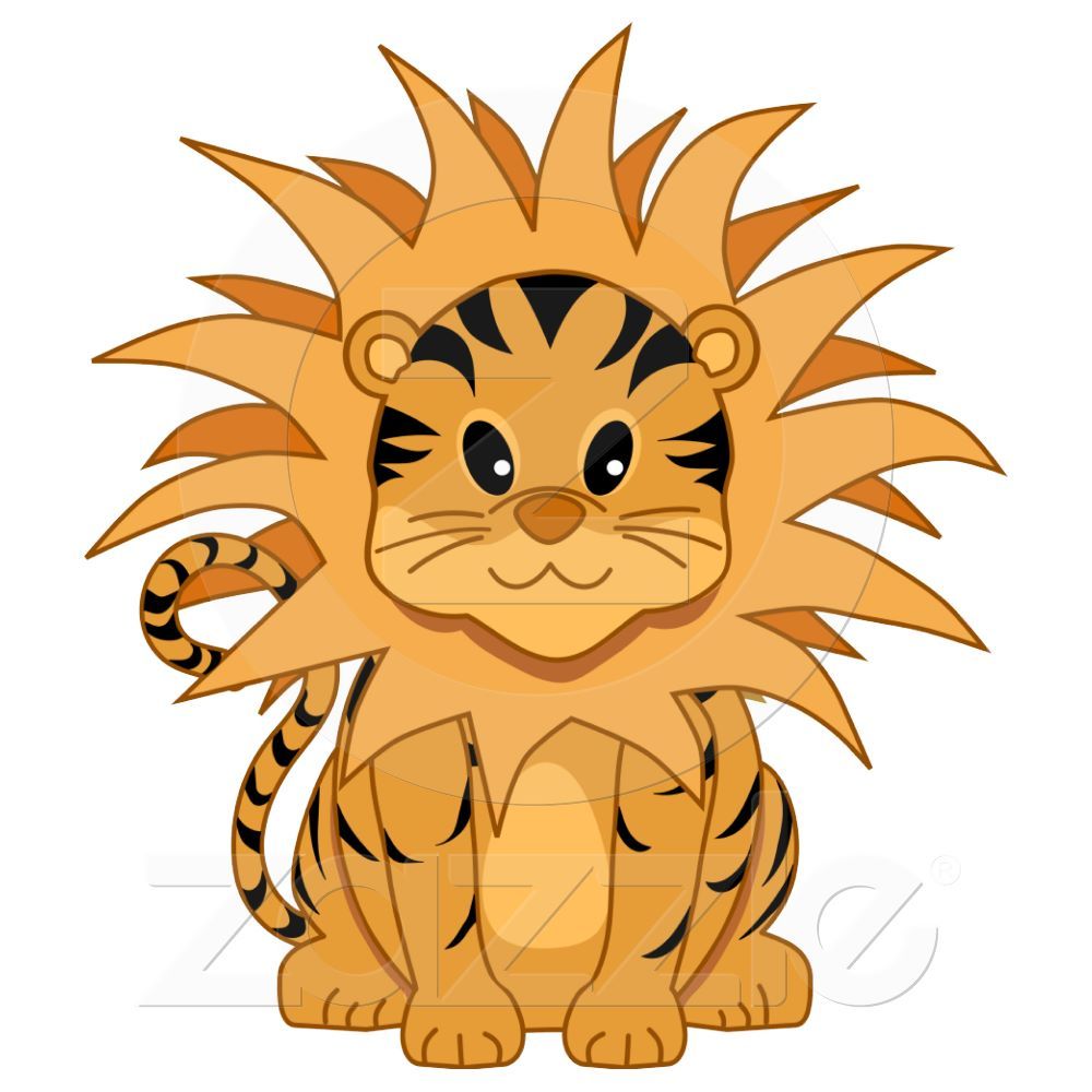 1000x1000 Cute Kawaii Liger Cartoon Cat Cut Outs