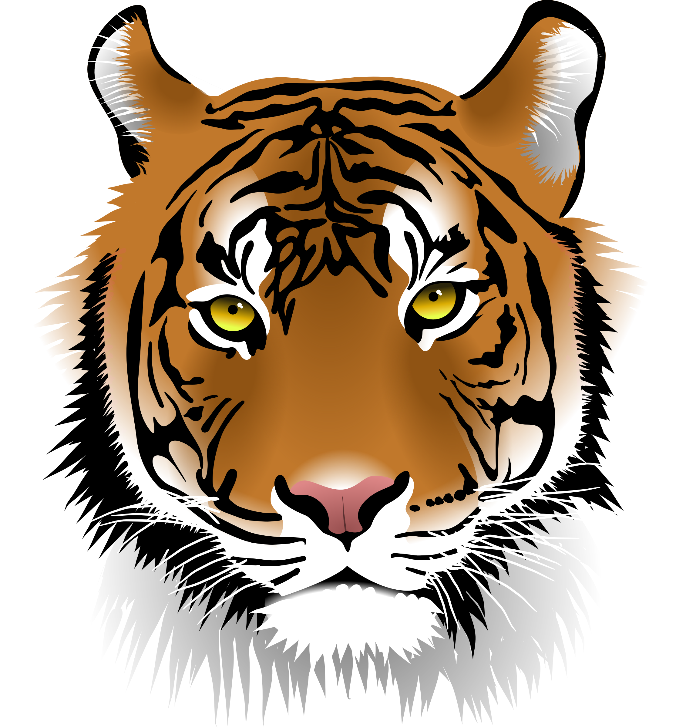 2262x2400 Tiger Face Clipart Group