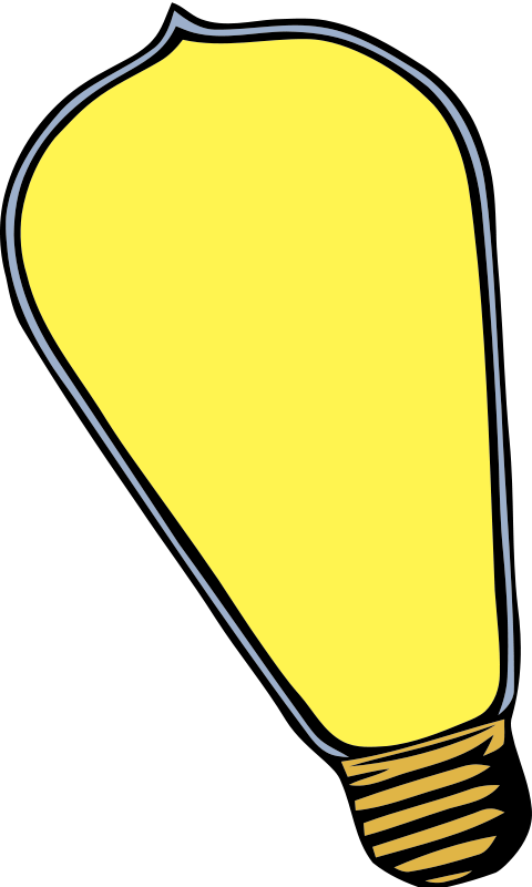 480x800 Light Bulb Clip Art Black And White