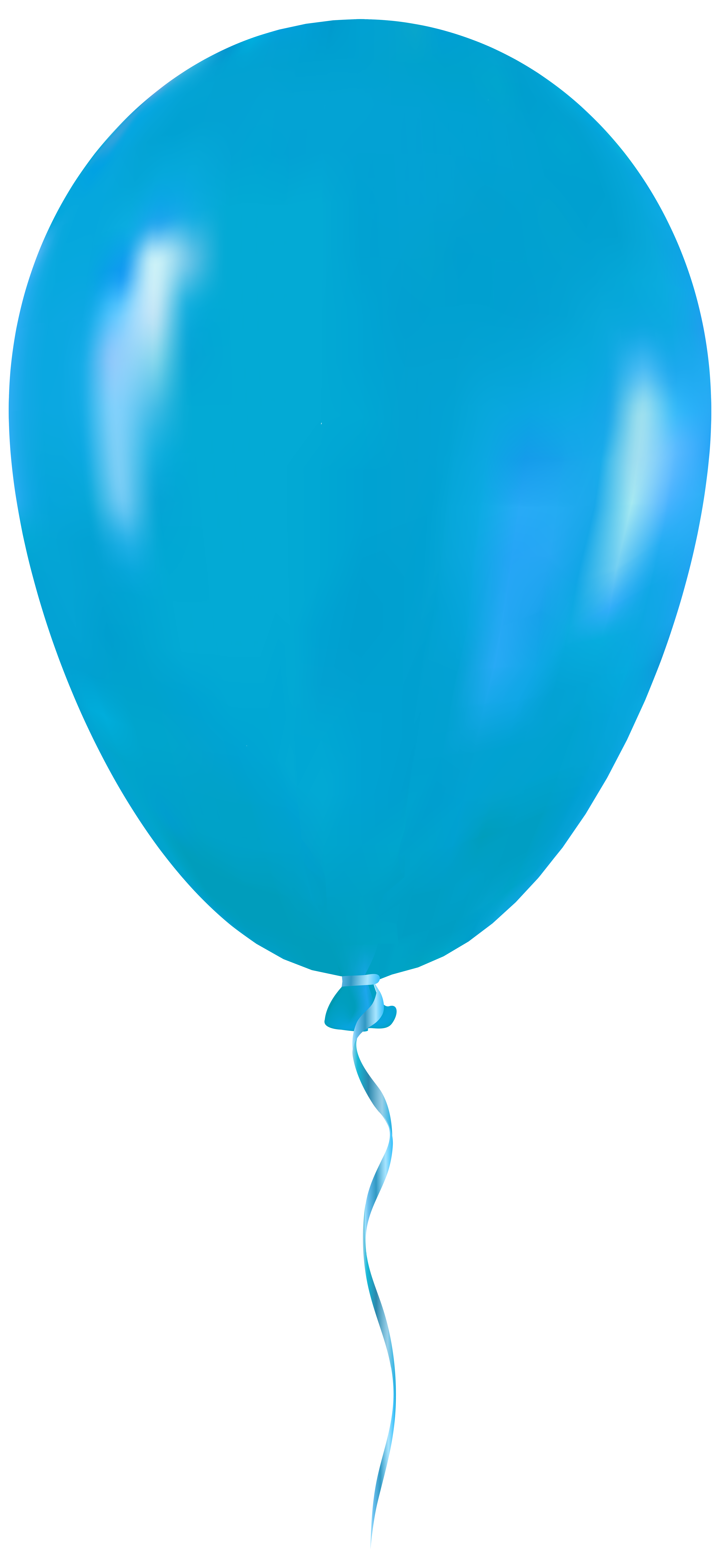 3673x8000 Light Blue Balloon Png Clip Art