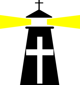282x300 Lighthouse Cross Clip Art