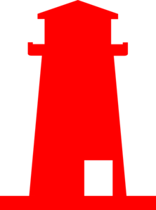 222x298 Red Lighthouse Clip Art