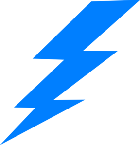 288x298 Lightening Bolt Clip Art
