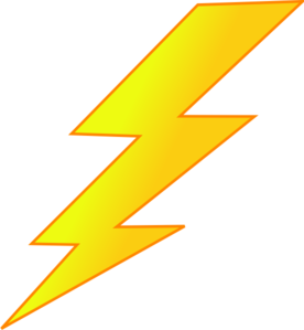 276x299 Lightning Bolt Clip Art
