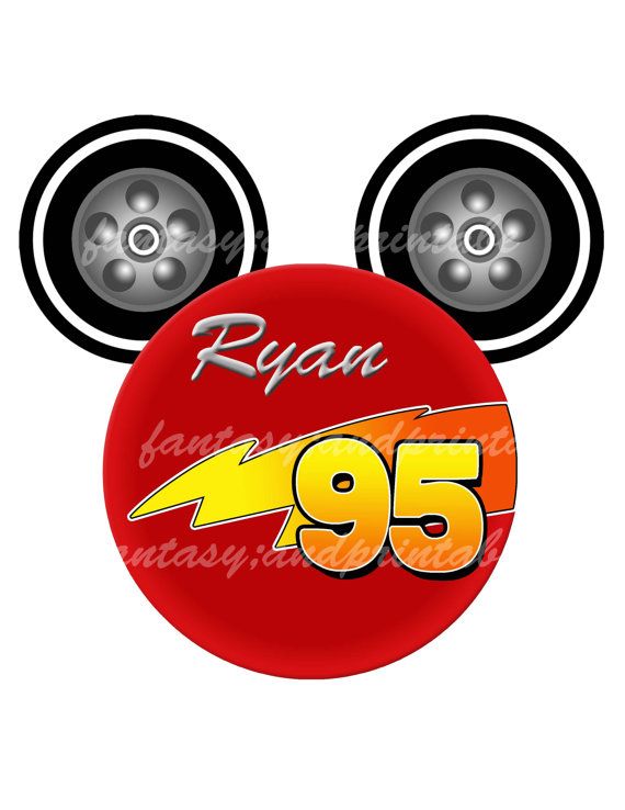 570x738 Lightning Mcqueen Disney Cars Logo Mickey Diy Printable Image
