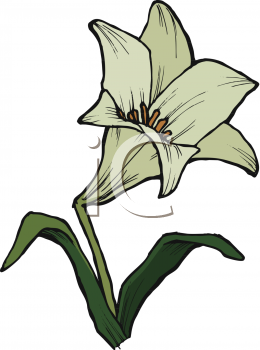 260x350 Free Lily Clip Art Flower Clipart Image