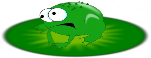 521x200 Best Cute Frog On Lily Pad Clipart