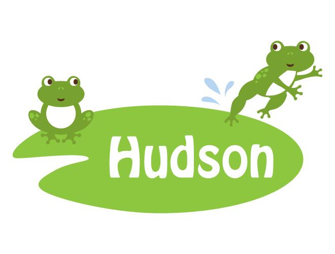 660x500 Personalized Lily Pad Frogs Wall Decal Weedecor