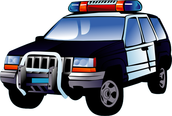 600x404 Police Car Clip Art Free Vector 4vector