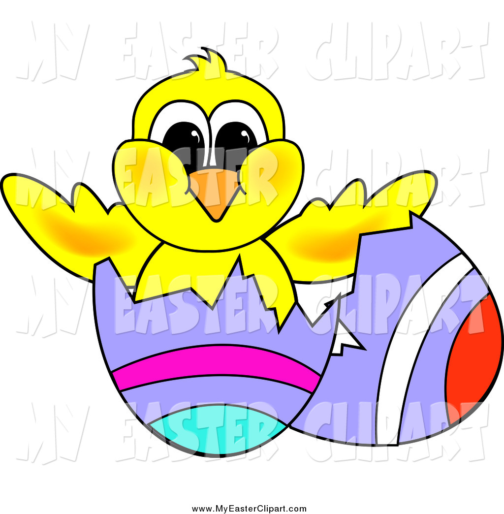 1024x1044 Clip Art Of A Yellow Hatching Chick In An Easter Egg With Painted